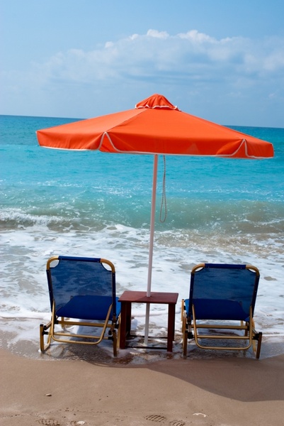 beach umbrella chair