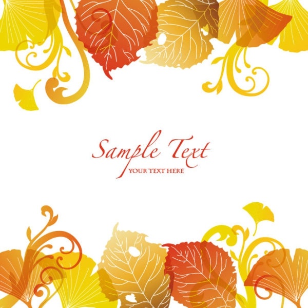 beautiful autumn leaf background 03 vector