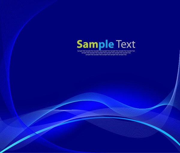 beautiful blue wave lines on a blue background vector graphic