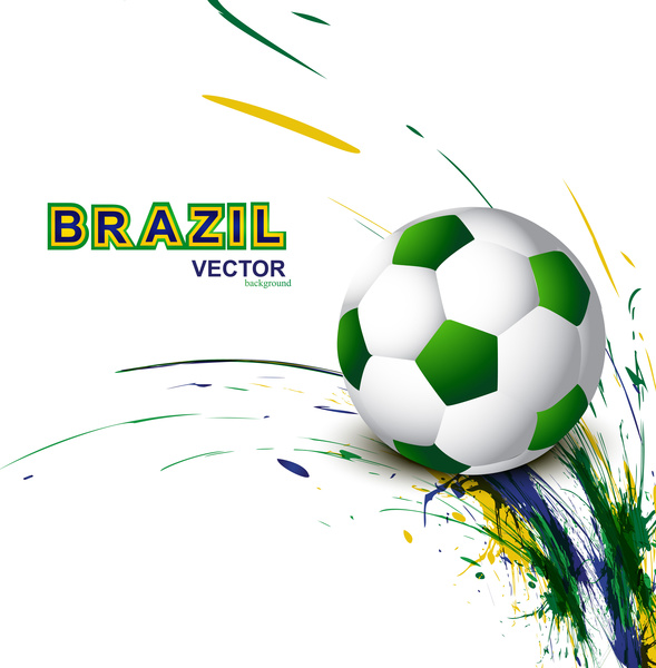 Download Beautiful brazil flag concept grunge card colorful soccer ...