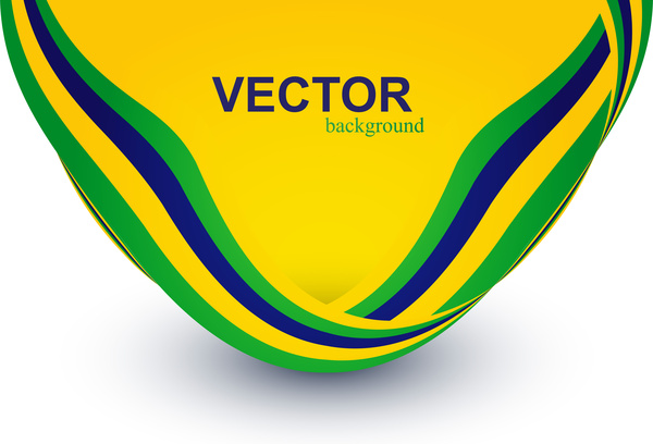 beautiful brazil flag wave concept colorful background