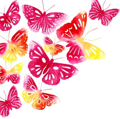 beautiful butterflies design vectors graphics 