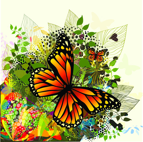 Download Beautiful butterfly vector free vector download (12,385 ...