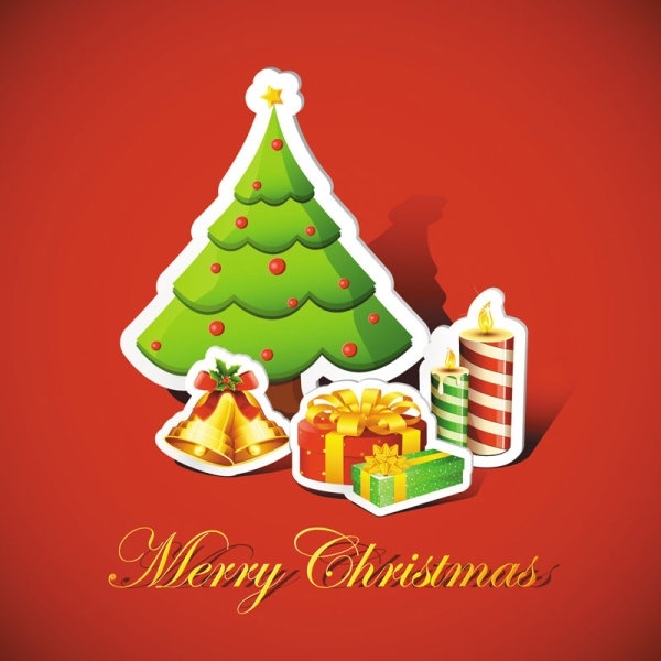 beautiful christmas background 03 vector
