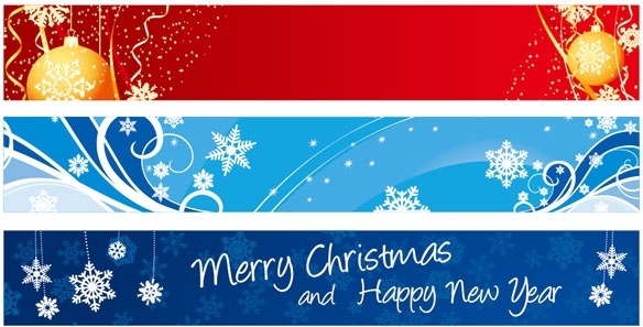 Beautiful christmas banner banner vector Free vector in ...