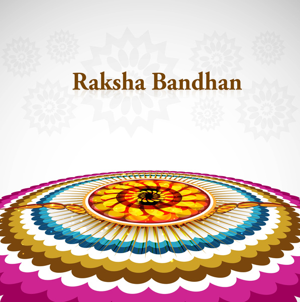 beautiful festival raksha bandhan background vector