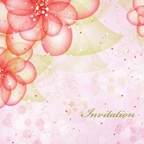 invitation card background transparent petals sketch bright colorful