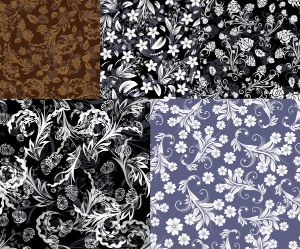 beautiful floral pattern background 