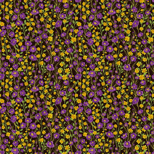 beautiful flower seamless patterns retro vector set
