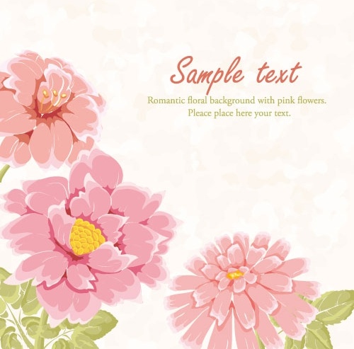 beautiful flowers background 02 vector