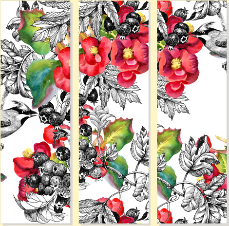 beautiful flowers design banners vector set