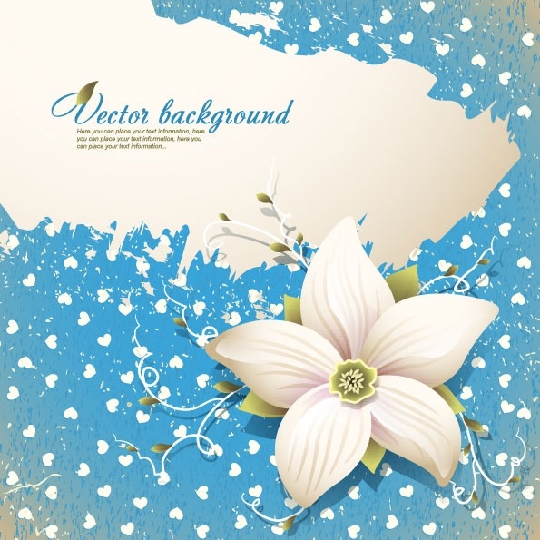 beautiful flowers shading background 03 vector