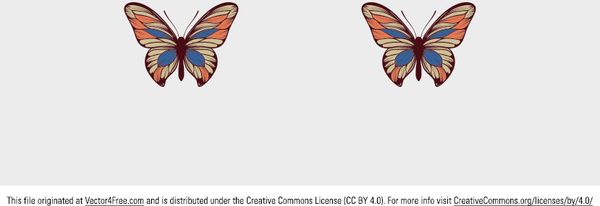 beautiful free vector butterfly