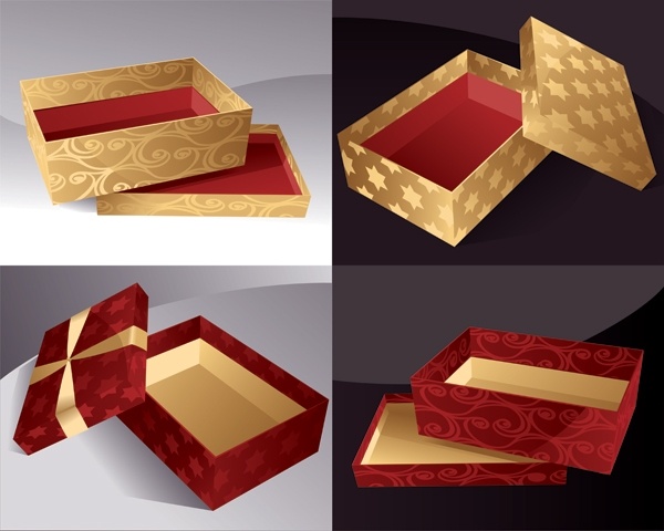 beautiful gift box vector
