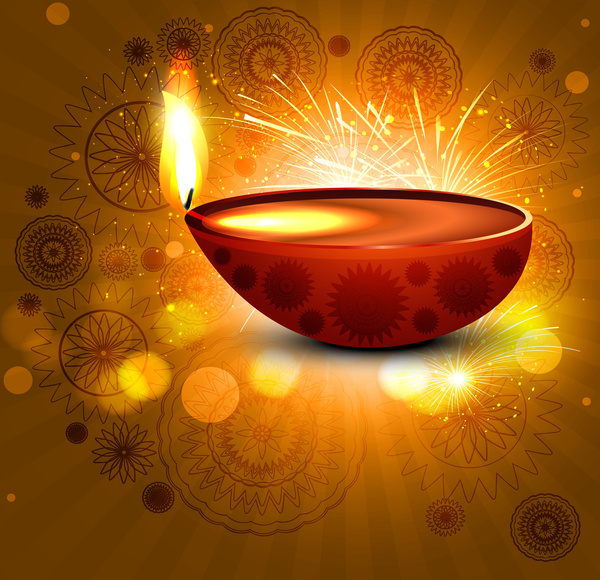 Diya Drawing Vector Illustration Stock Image - Illustration of festival,  diwali: 77430159