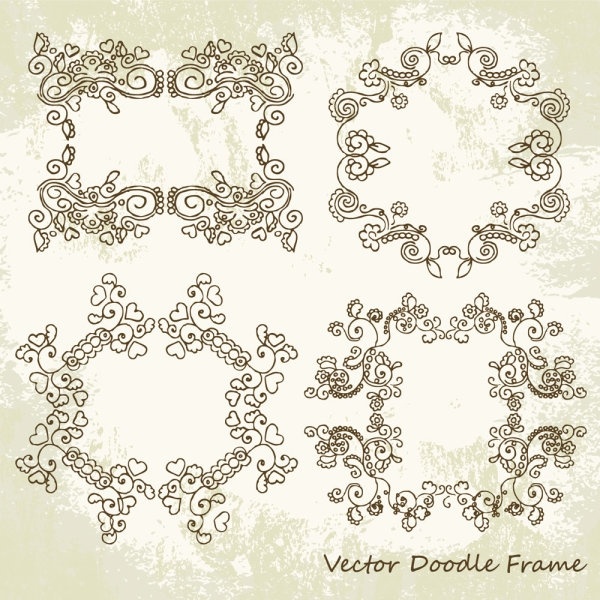 beautiful lace pattern 01 vector 
