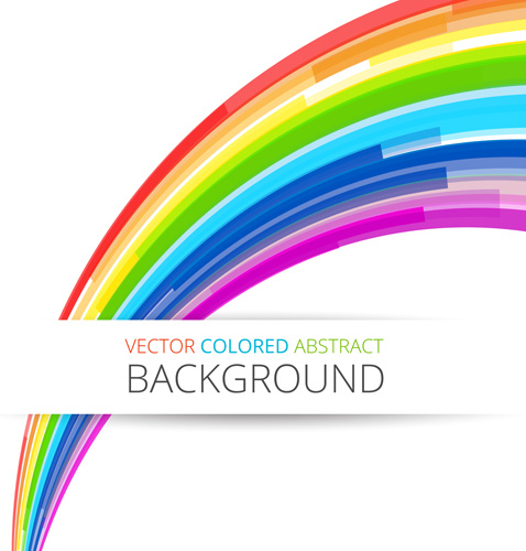 beautiful rainbow colorful bakcgrounds vector