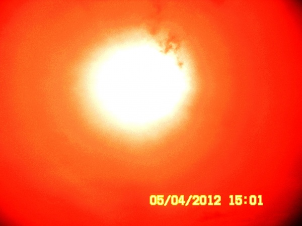 beautiful red sun