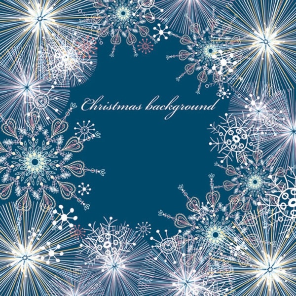 beautiful snowflake pattern background 05 vector
