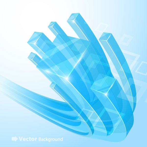 beautiful vector background 4 cube