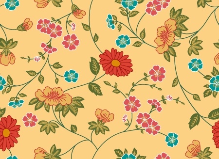 flowers pattern colorful seamless design style
