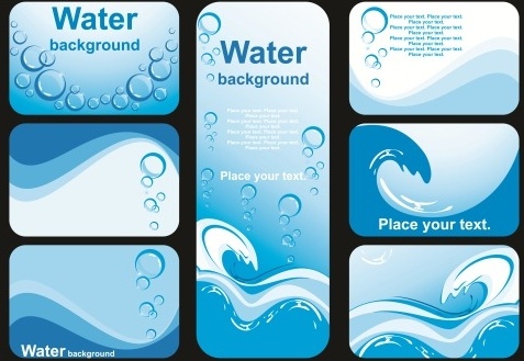 Beautiful Water Vector Background Image