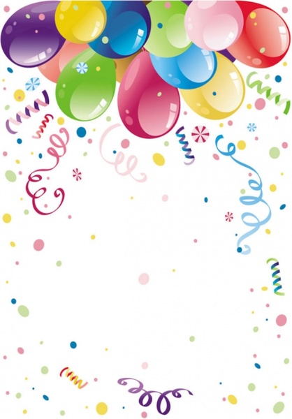 beautifully colored balloons 02 vector