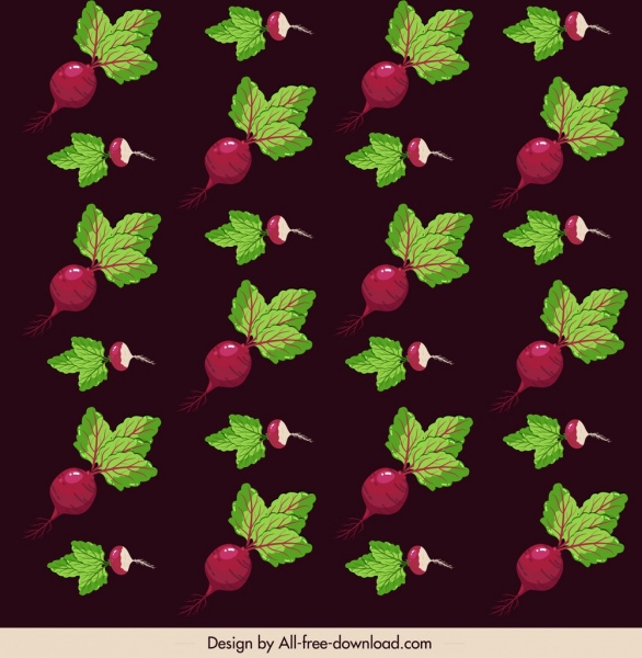 beetroot pattern dark colored repeating decor
