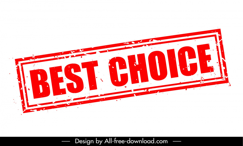 best choice stamp template flat retro texts rectangle frame