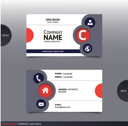 best company business cards vector design 