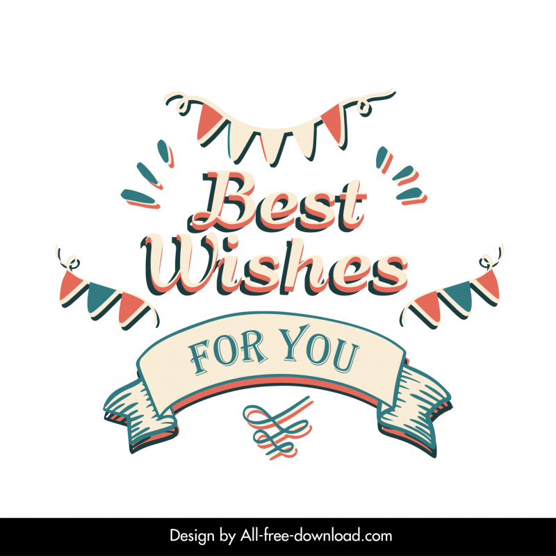 best wishes for you quotes design elements classical haddrawn symmetric design