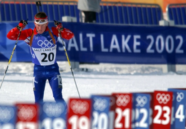 biathlon athlete olympics