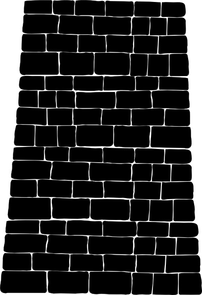 Big Brick Black Wall clip art