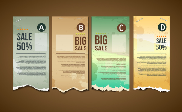 big sale paper banner collection 