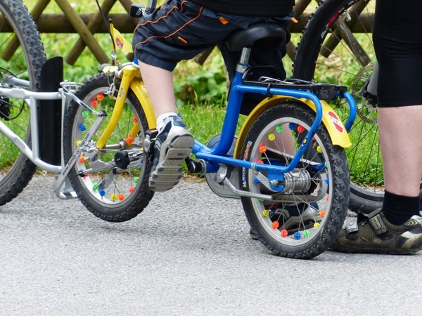 bike child's bike tandem coupling