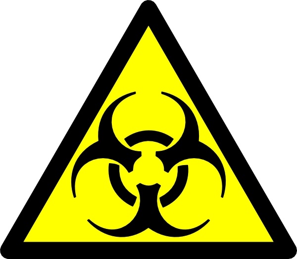 Biohazard Road Symbol clip art 