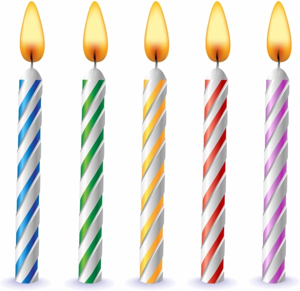 Birthday Candles Free Vector In Adobe Illustrator Ai Ai Encapsulated Postscript Eps Eps Format For Free Download 1 40mb