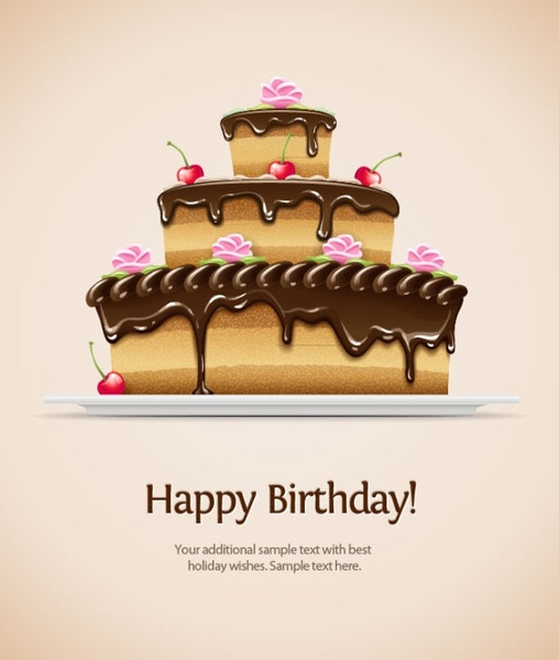 birthday card 02 vector 