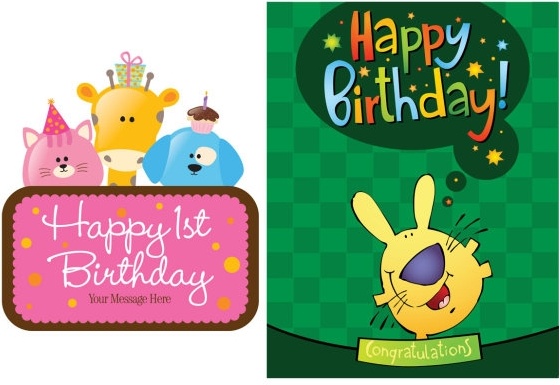 birthday card vector 