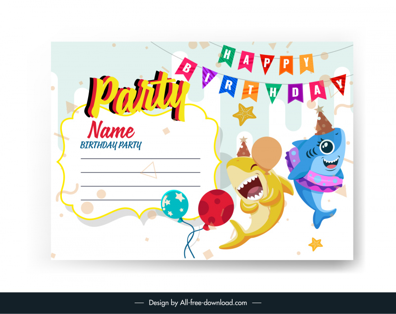 Birthday invitation template vectors free download 35,546 editable .ai .eps  .svg .cdr files