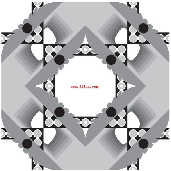 black and white pattern vector