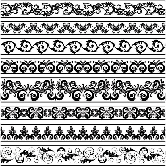 Black and white patterns 03 vector Free vector in Encapsulated