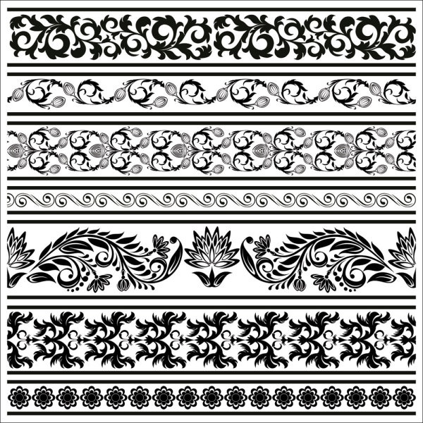 Black and white patterns 04 vector Free vector in Encapsulated