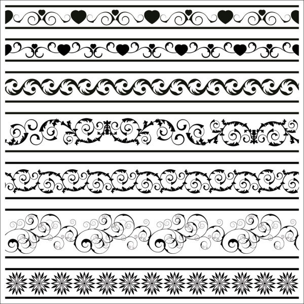 black and white patterns 05 vector