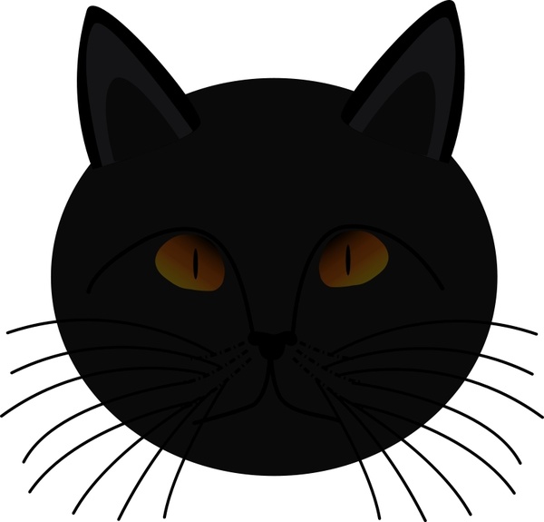 Black Cat Face Vectors graphic art designs in editable .ai .eps .svg ...
