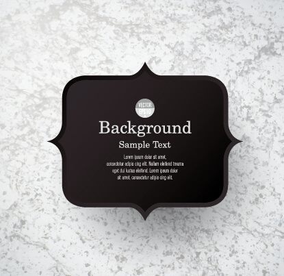 black label with background vector 