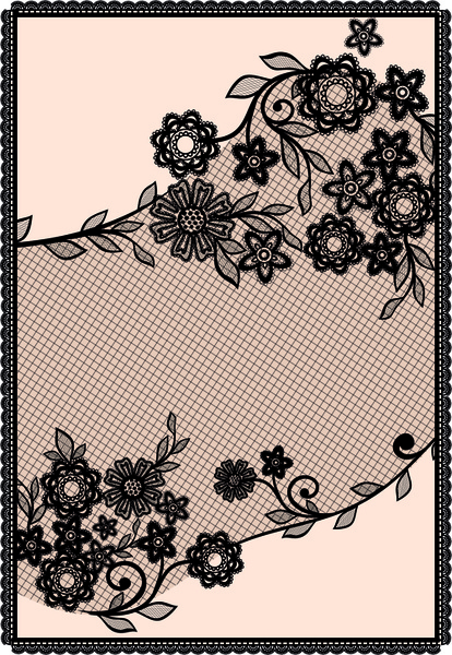Lace Floral Pattern - Lace Seamless Pattern Floral Orchid Background In