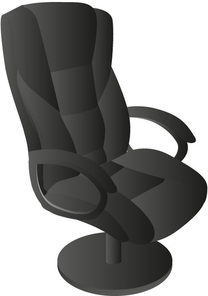 Black office chair Free vector in Adobe Illustrator ai ( .ai ) vector ...