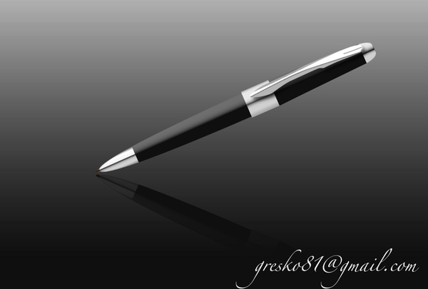 Black pen Free vector in Adobe Illustrator ai ( .ai ) vector