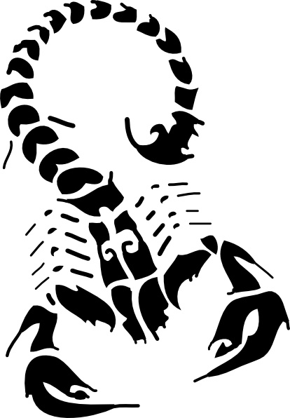 Black Scorpion clip art 